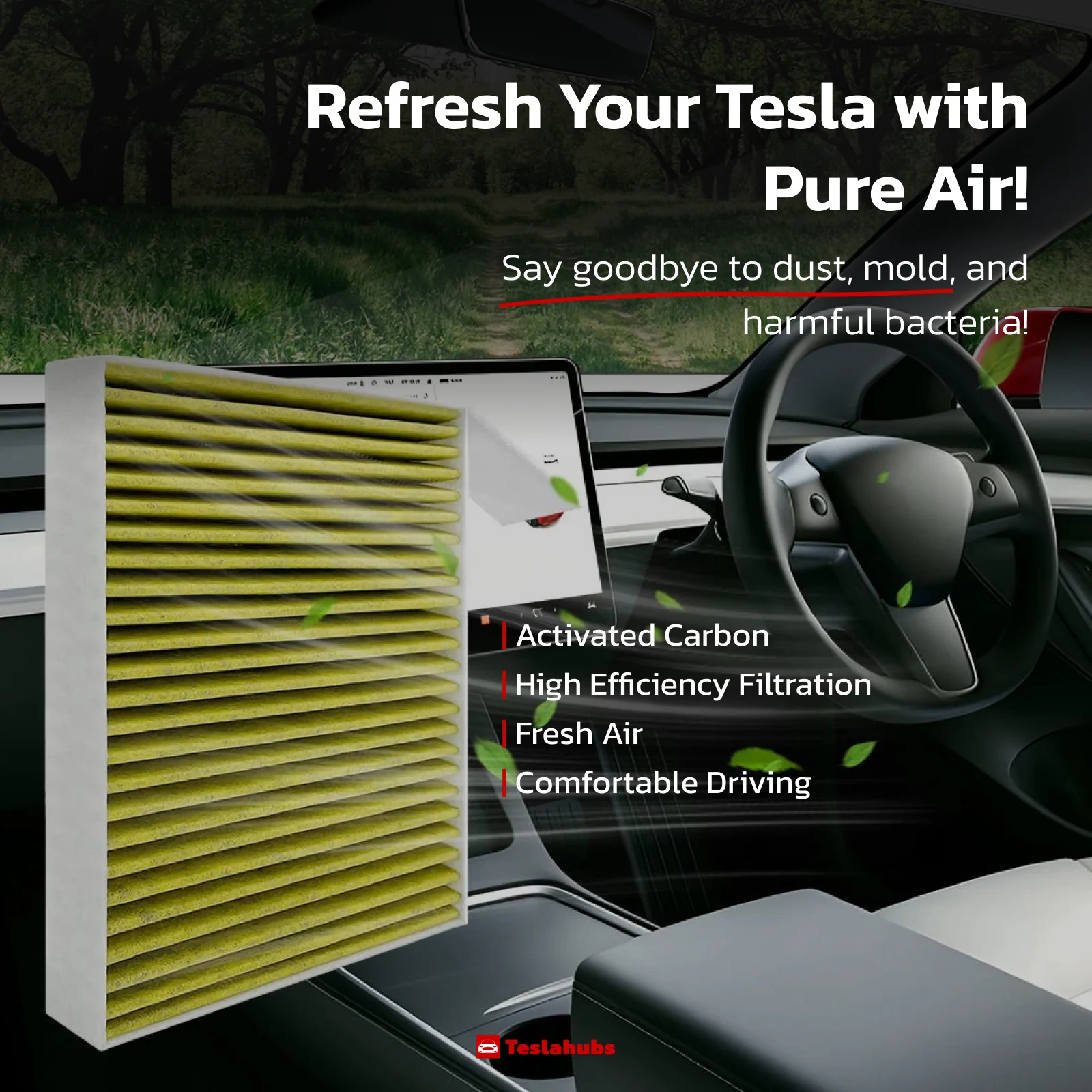 Teslahubs™ Carbon Air Filter - Image 3