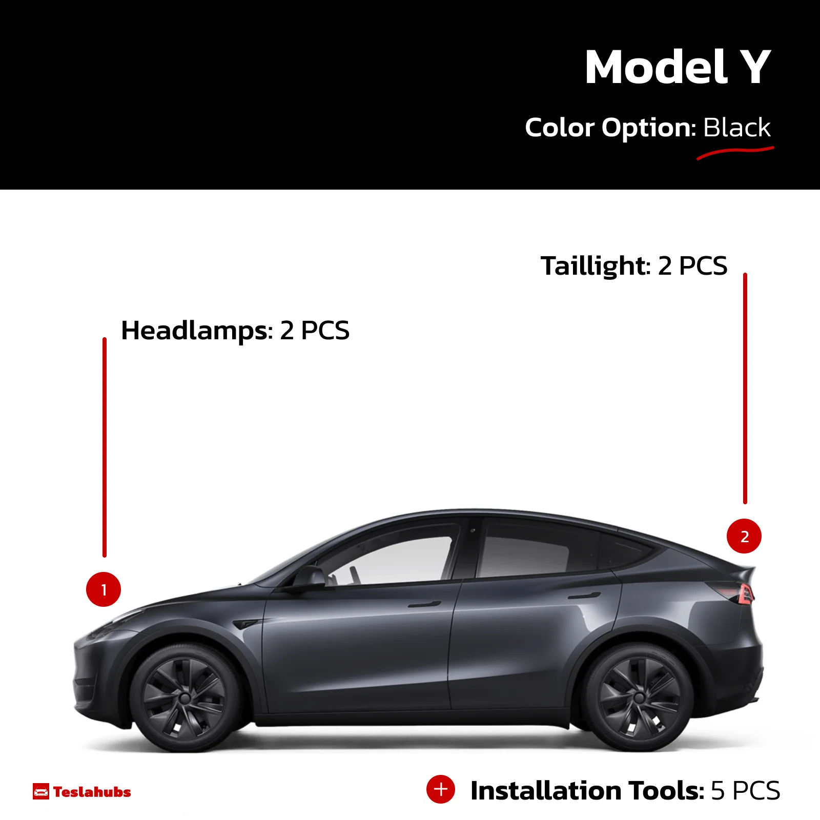 Teslahubs™ Lights Protector: Head-tail lights protective film - Image 11
