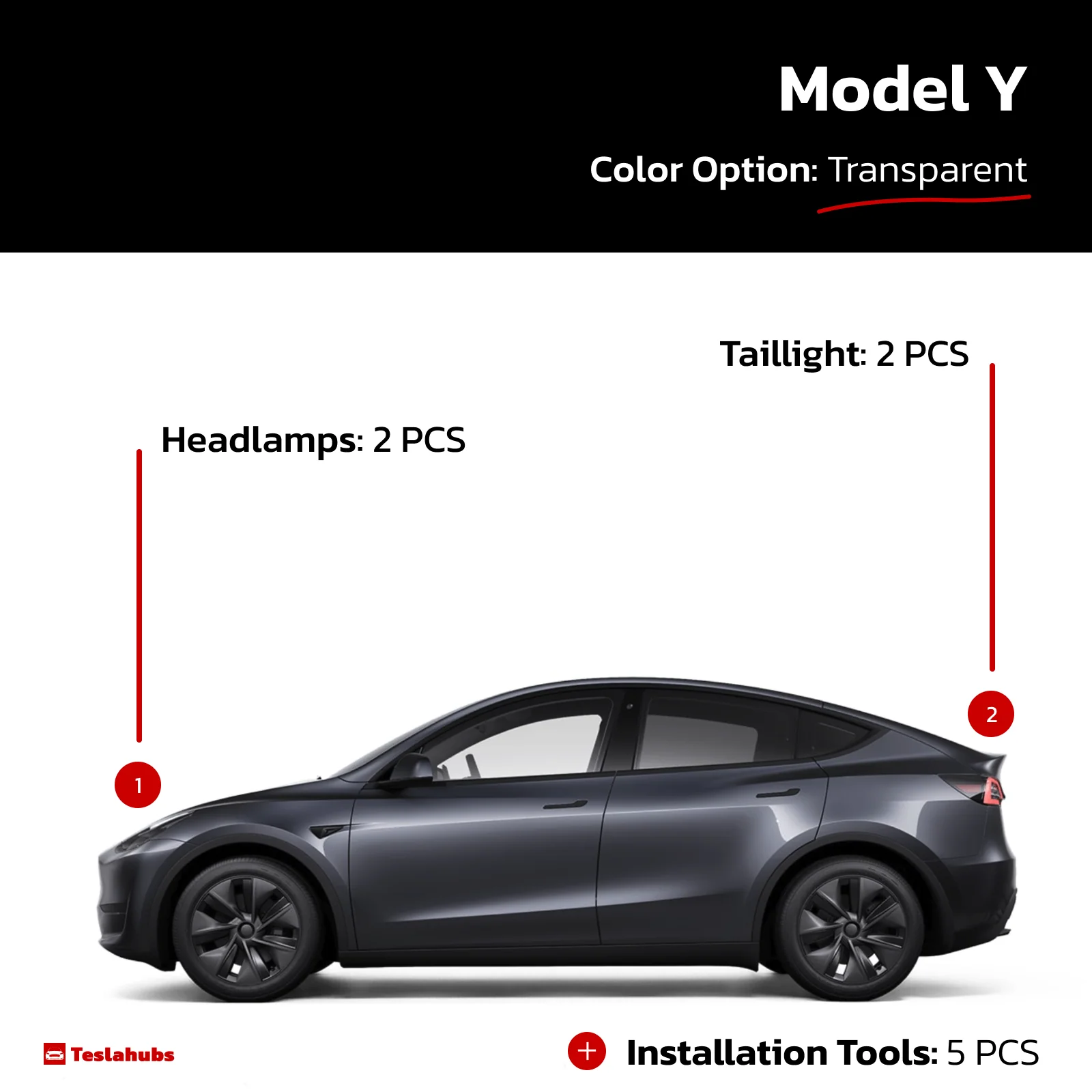 Teslahubs™ Lights Protector: Head-tail lights protective film - Image 12