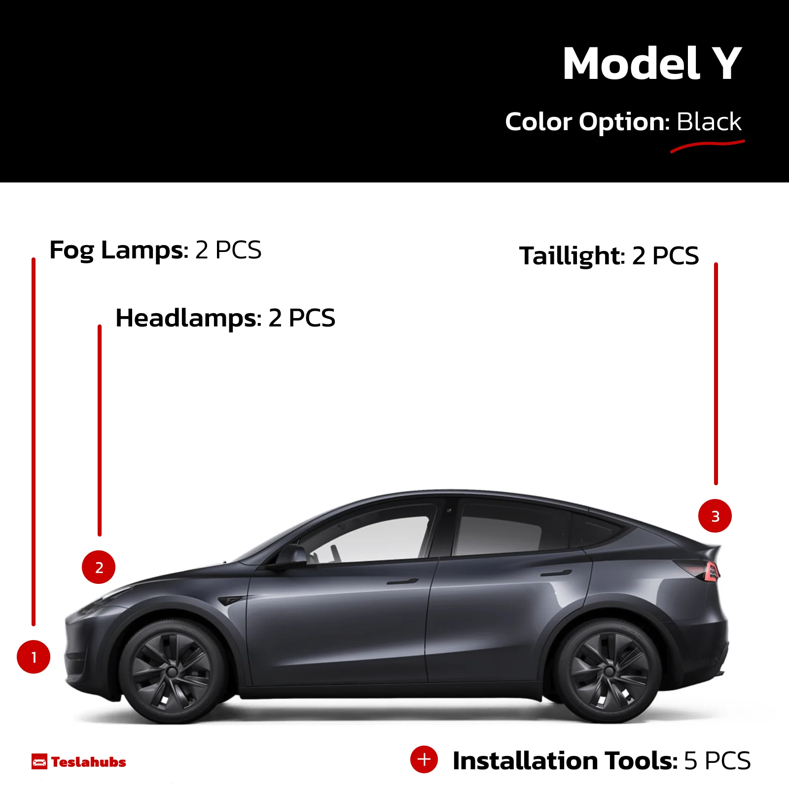 Teslahubs™ Lights Protector: Head-tail lights protective film - Image 13