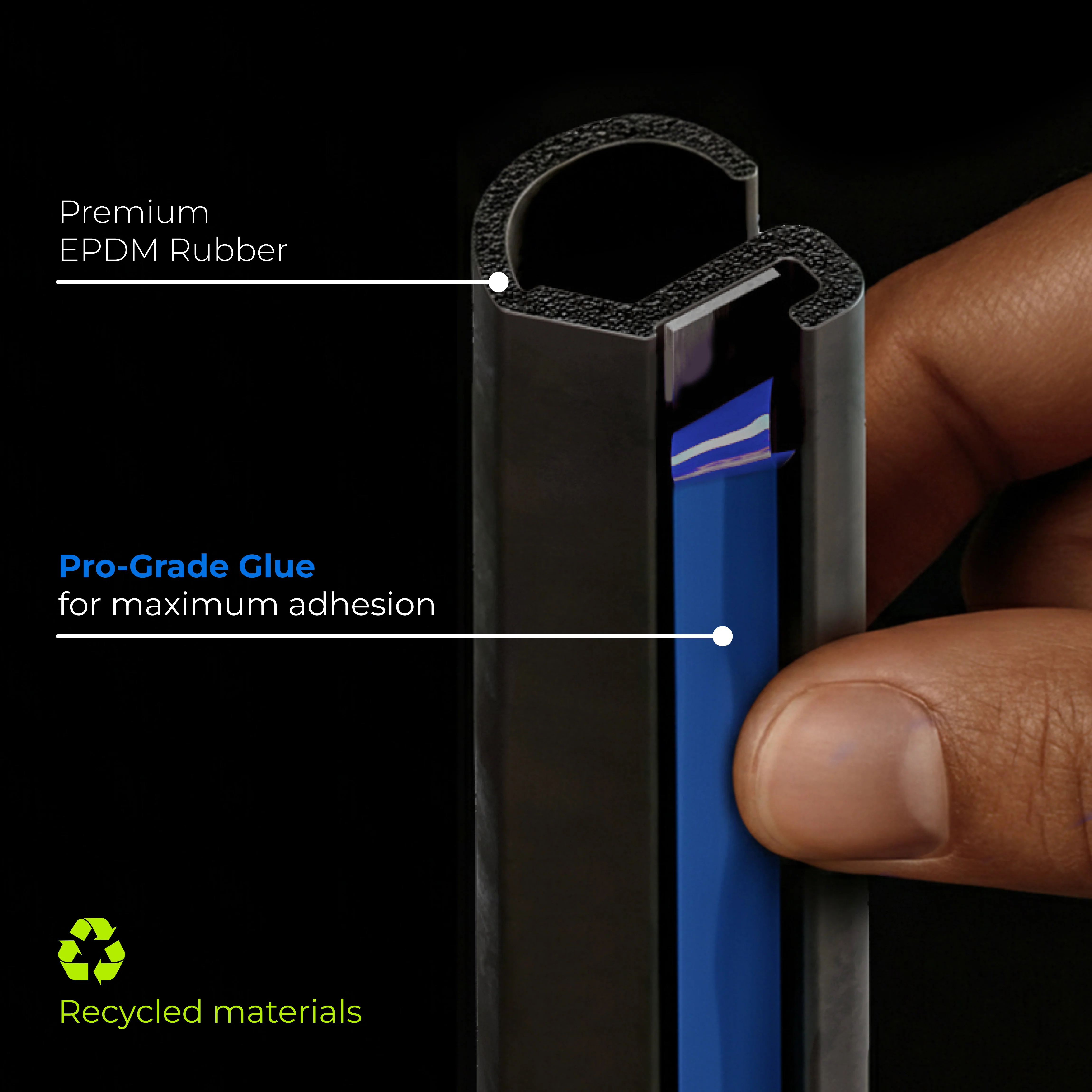 TeslaHubs™ ProGuard: Advanced Noise Reduction & Weatherproofing Kit Blue Edition - Image 3