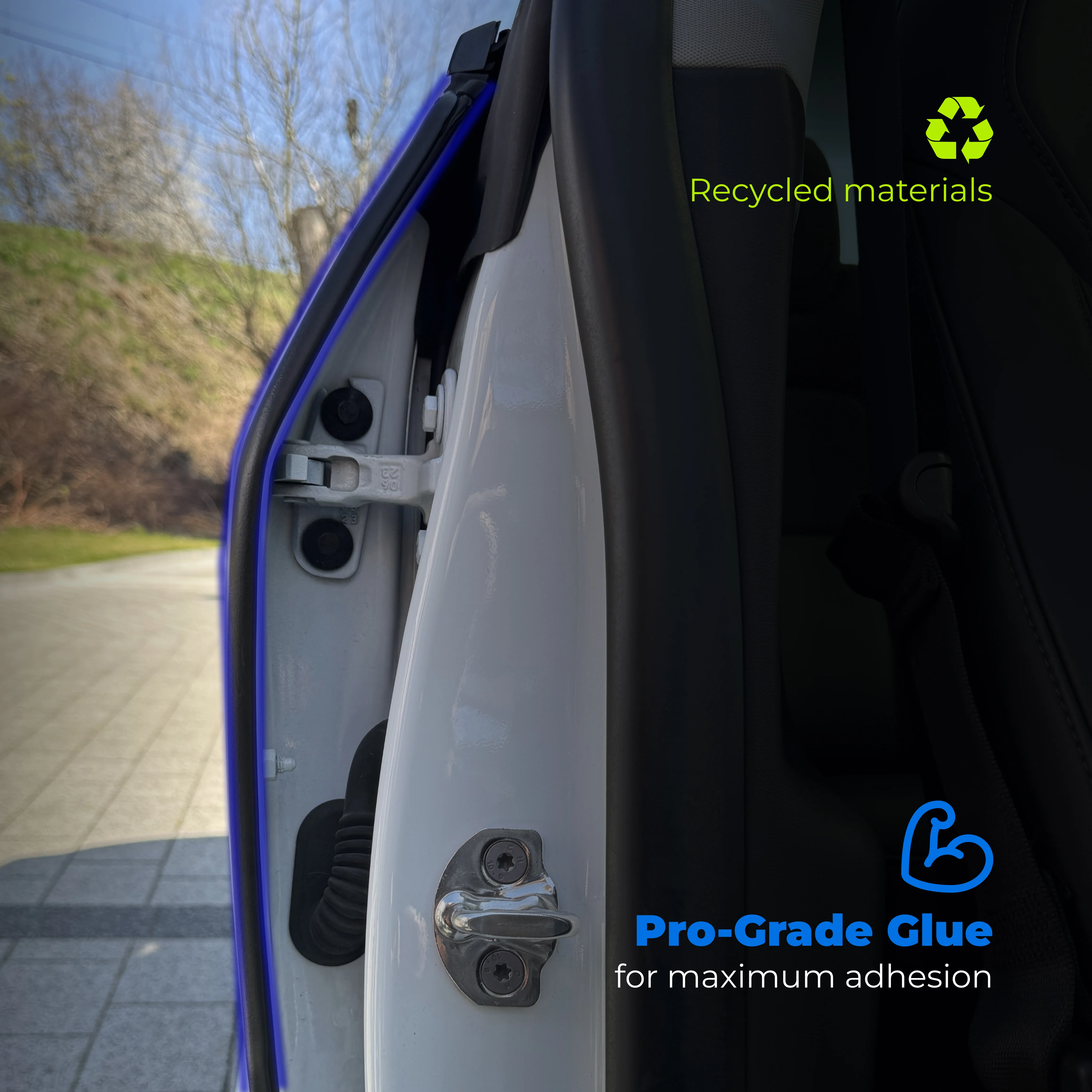 TeslaHubs™ ProGuard: Advanced Noise Reduction & Weatherproofing Kit Blue Edition - Image 7