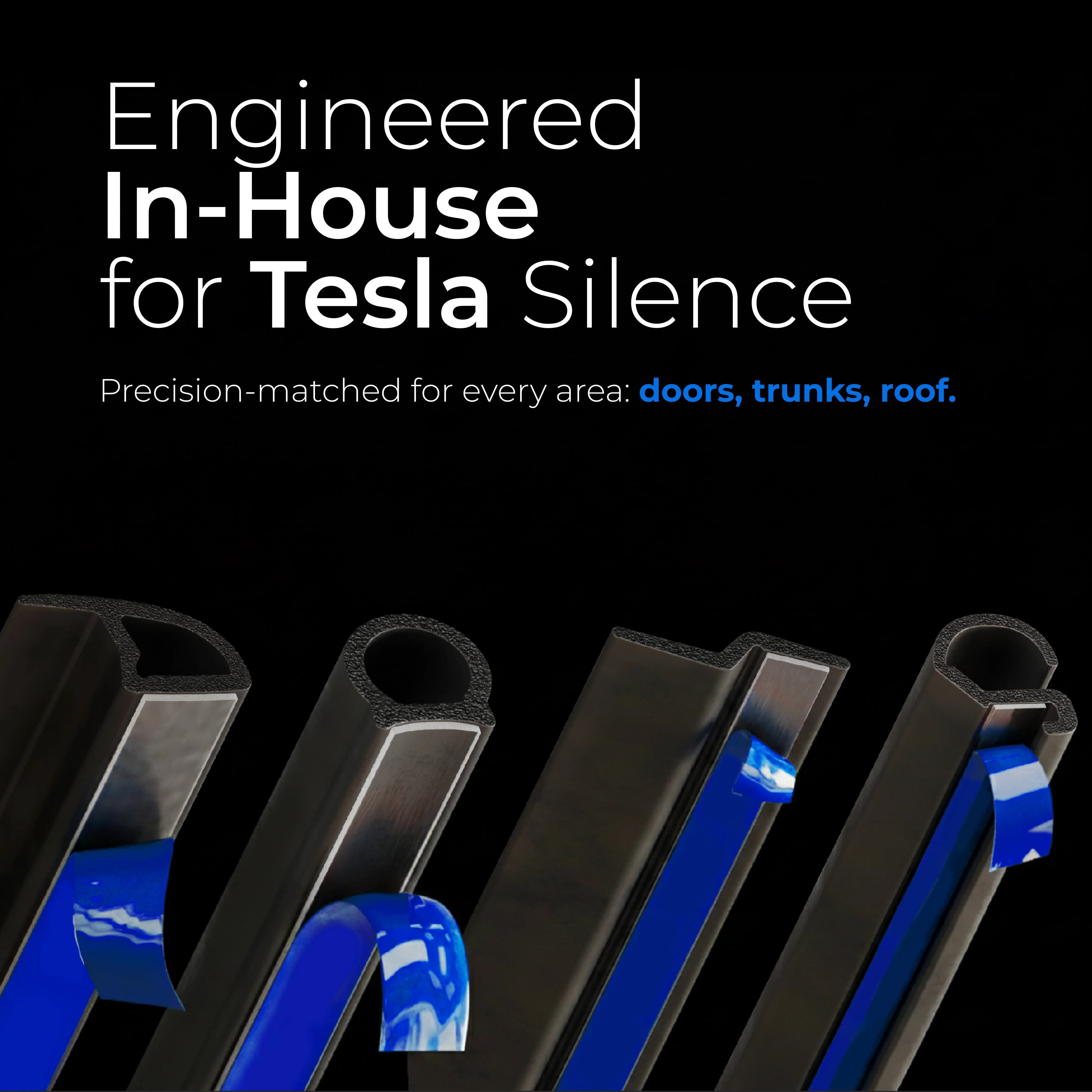 TeslaHubs™ ProGuard: Advanced Noise Reduction & Weatherproofing Kit Blue Edition - Image 8