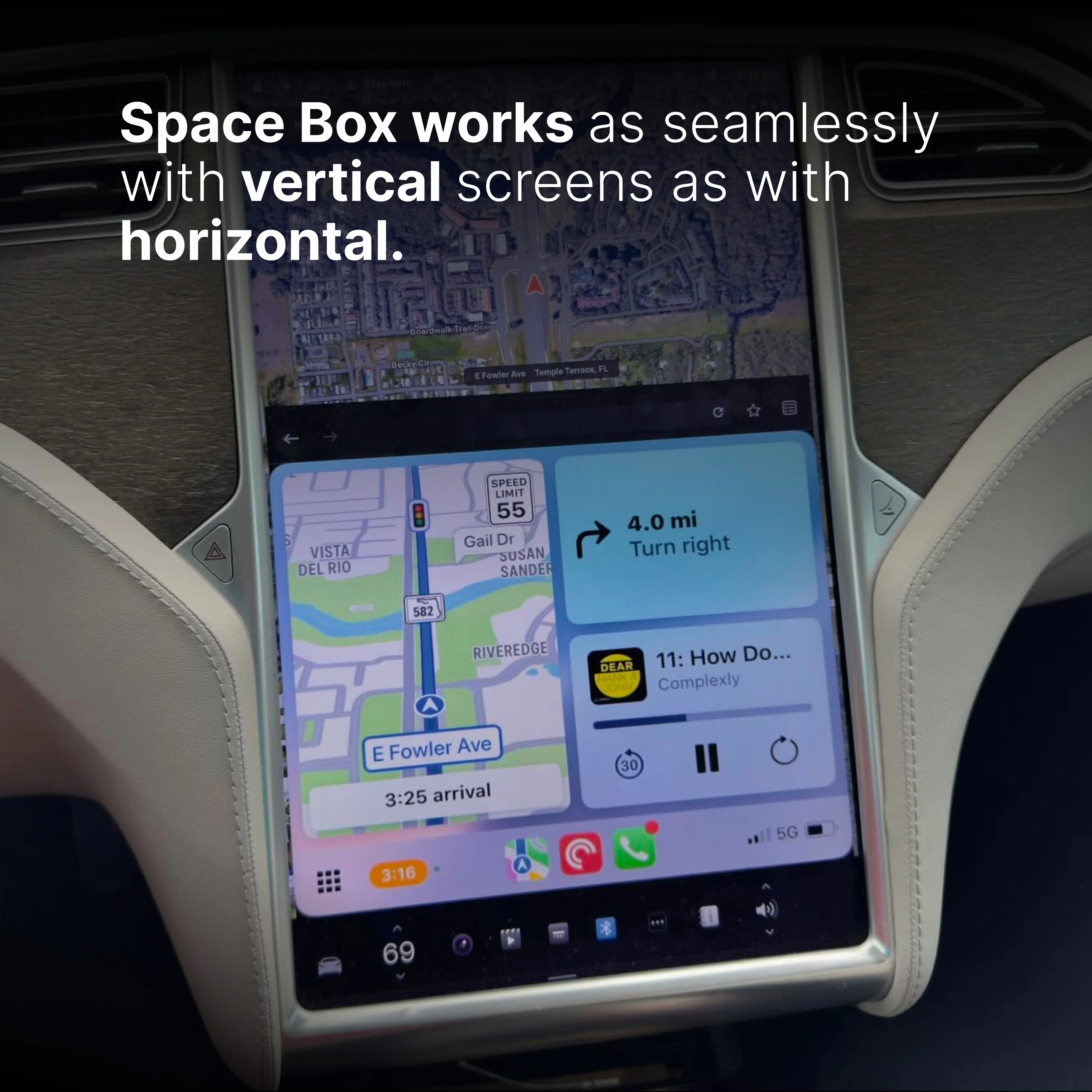 Teslahubs™ Space Box - CarPlay for Y, 3, S, X, Cybertruck, Juniper - Image 13