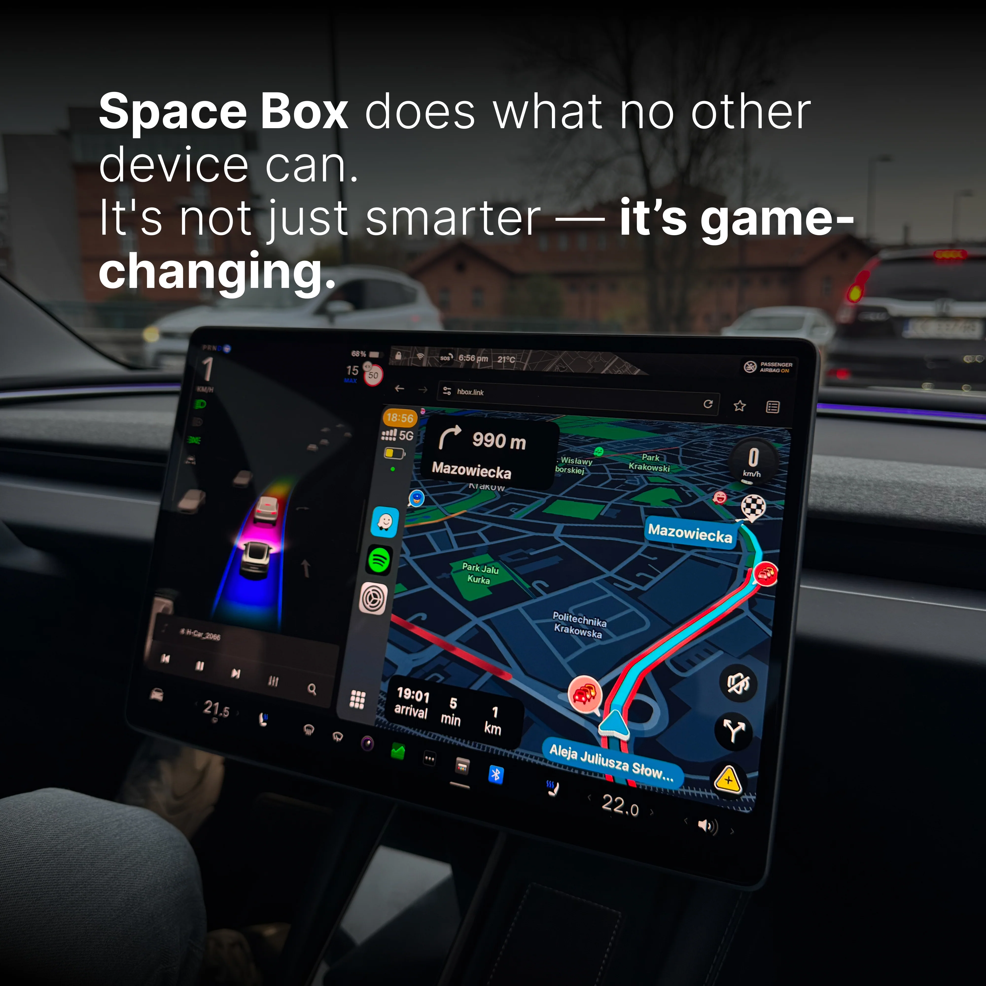 Teslahubs™ Space Box - CarPlay for Y, 3, S, X, Cybertruck, Juniper - Image 7